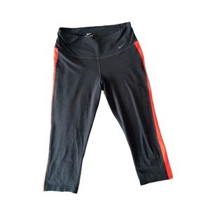 Nike Capris Black with Red Line